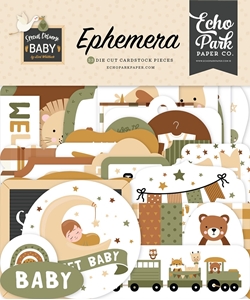 Picture of Echo Park Cardstock Ephemera - Special Delivery Baby, 33pcs