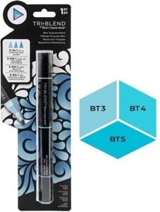 Picture of Spectrum Noir Triblend Marker 3 in 1  - Blue Turquoise Blend