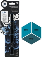 Εικόνα του Spectrum Noir Triblend Markers Μαρκαδόρος Οινοπνεύματος 3 σε 1 - Blue Turquoise Shade (BT7 BT8 BT9)