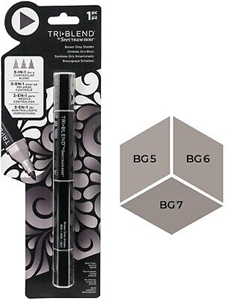 Picture of Spectrum Noir Triblend Markers Μαρκαδόρος Οινοπνεύματος 3 σε 1 - Brown Grey Shade (BG5 BG6 BG7)