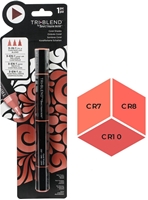Εικόνα του Spectrum Noir Triblend Markers Μαρκαδόρος Οινοπνεύματος 3 σε 1 - Coral Shade (CR7 CR8 CR10)