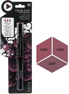 Picture of Spectrum Noir Triblend Markers Μαρκαδόρος Οινοπνεύματος 3 σε 1 - Dark Red Shade (DR5 DR6 DR7)