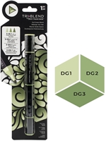 Εικόνα του Spectrum Noir Triblend Markers Μαρκαδόρος Οινοπνεύματος 3 σε 1 - Dull Green Blend (DG1 DG2 DG3)