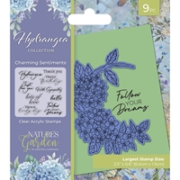 Picture of Crafter's Companion Clear Stamps - Nature's Garden - Hydrangea, 9pcs