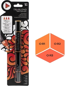 Picture of Spectrum Noir Triblend Markers Μαρκαδόρος Οινοπνεύματος 3 σε 1 - Orange Blend (OR1 OR2 OR3)