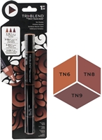 Εικόνα του Spectrum Noir Triblend Markers Μαρκαδόρος Οινοπνεύματος 3 σε 1 - Tan Shade (TN6 TN8 TN9)