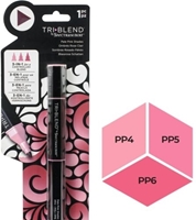 Εικόνα του Spectrum Noir Triblend Markers Μαρκαδόρος Οινοπνεύματος 3 σε 1 - Pale Pink Blend (PP4 PP5 PP6)