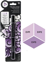 Εικόνα του Spectrum Noir Triblend Markers Μαρκαδόρος Οινοπνεύματος 3 σε 1 - Dusty Purple Blend (DP1 DP2 DP3)