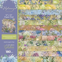 Picture of Crafter's Companion Paper Pad 12"X12" - Nature's Garden - Hydrangea