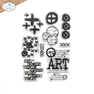 Picture of Elizabeth Craft Designs Journal Elements Clear Stamps - Plusses and More, 9pcs