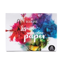 Εικόνα του Royal Talens Ecoline Liquid Watercolor Paper 300gsm 9" x 12" - Μπλοκ Ακουαρέλας, 12 φύλλα