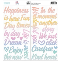 Picture of Pinkfresh Studio Puffy Title Stickers 5.5"X11" - The Simple Things, 59pcs