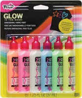 Picture of Tulip Dimensional Fabric Paint - Glow In The Dark, 6pcs