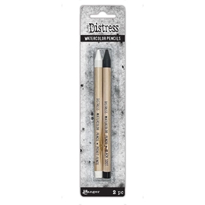 Picture of Ranger Tim Holtz Distress Watercolor Pencils Μολύβια Ακουαρέλας - Picket Fence & Black Soot, 2τεμ.
