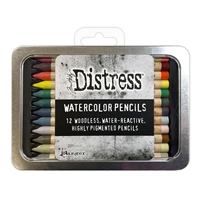 Εικόνα του Ranger Tim Holtz Distress Watercolor Pencils Μολύβια Ακουαρέλας - Set 5, 12 τεμ.