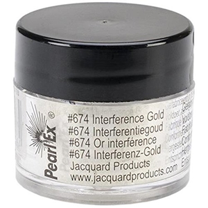 Picture of Jacquard Pearl Ex Powdered Pigment 3g - Interference Gold