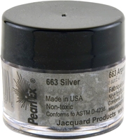 Picture of Jacquard Pearl Ex Powdered Pigment 3g - Antique Silver