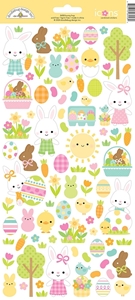 Picture of Doodlebug Design Cardstock Αυτοκόλλητα 6 x 13 inch - Bunny Hop, Icons, 84τεμ. 