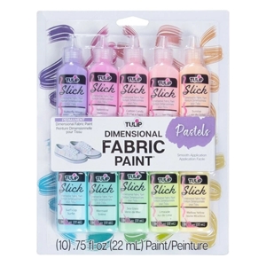 Picture of Tulip Dimensional Fabric Paints 3D Χρώματα Υφάσματος - Pastels, 10τεμ.