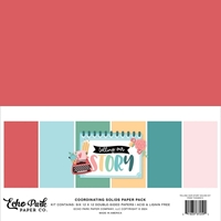 Picture of Echo Park Double-Sided Solid Cardstock 12 x 12 inch. - Telling Our Story 