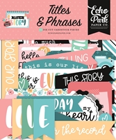 Picture of Echo Park Cardstock Ephemera - Telling Our Story, Titles & Phrases, 32pcs