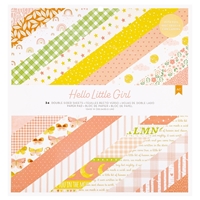 Picture of American Crafts Paper Pad 12 x 12 inch. - Hello Little Girl