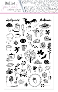 Picture of Aladine Bullet Journal Foam Stamps - Autumn, 50pcs