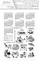 Εικόνα του Aladine Bullet Journal Foam Stamps Σφραγίδες - Universal Months, 25τεμ.