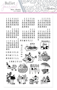 Picture of Aladine Bullet Journal Foam Stamps Σφραγίδες - Universal Months, 25τεμ.
