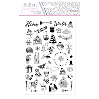 Picture of Aladine Bullet Journal Foam Stamps - Winter, 46pcs