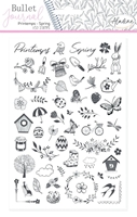 Εικόνα του Aladine Bullet Journal Foam Stamps Σφραγίδες - Spring, 53τεμ.
