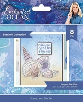 Picture of Crafter's Companion Clear Stamp & Die Set - Enchanted Ocean, Sea Shell Collection, 8pcs