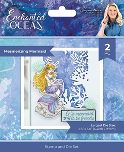 Picture of Crafter's Companion Clear Stamp & Die Set - Enchanted Ocean, Mesmerizing Mermaid, 2pcs