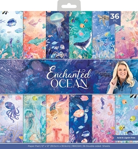 Picture of Crafter's Companion Μπλοκ Scrapbooking Διπλής Όψης 12" x 12'' - Enchanted Ocean