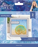 Picture of Crafter's Companion Metal Dies - Enchanted Ocean, Spiralling Shell, 2pcs