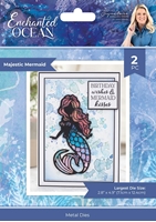 Picture of Crafter's Companion Metal Dies - Enchanted Ocean, Majestic Mermaid, 2pcs