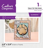 Picture of Crafter's Companion Metal Die - Pets Rule, Talk to the Paw