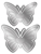 Picture of Crafter's Companion Metal Dies - Fantasy Film, Delicate Butterflies, 4pcs