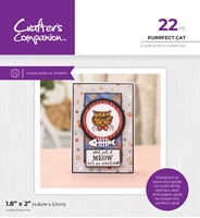 Picture of Crafter's Companion Clear Stamps - Pets Rule, Purrfect Cat, 22pcs