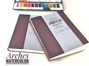 Picture of Journal Shop Handmade Softcover Arches Watercolor Journal 15 x 20 cm -  Χειροποίητο Δετό Journal με χαρτί Arches 100% Βαμβάκι, 300gsm