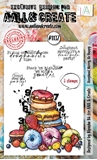 Εικόνα του Aall and Create Διάφανες Σφραγίδες Α6 - Nr 1137 Doughnut Worry, Be Happy, 5τεμ. 