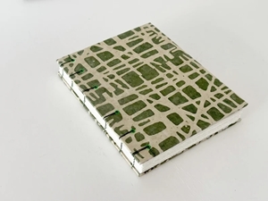 Picture of Journal Shop Handmade Hardcover Fabriano Artistico Watercolor Journal 14 x 20 cm - Χειροποίητο open spine Journal με χαρτί 100% Βαμβάκι 300gsm, Forest Green