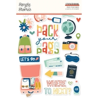 Εικόνα του Simple Stories Μπλοκ Αυτοκόλλητων - Pack Your Bags, 272τεμ.