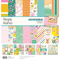 Εικόνα του Simple Stories Collection Kit Συλλογή Χαρτιών Scrapbooking Διπλής Όψης 12'' x 12'' - Just Beachy