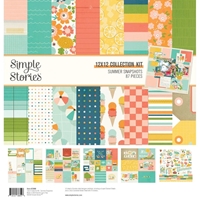 Εικόνα του Simple Stories Collection Kit Συλλογή Χαρτιών Scrapbooking Διπλής Όψης 12'' x 12'' - Summer Snapshots