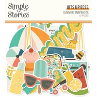 Εικόνα του Simple Stories Διακοσμητικά Εφήμερα Bits & Pieces - Summer Snapshots, 57τεμ.