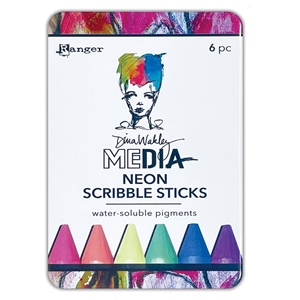 Picture of Ranger Dina Wakley Media Neon Scribble Sticks 6τεμ