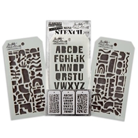 Picture of Stampers Anonymous Tim Holtz Mini Layering Stencils - Set 58, 3pcs