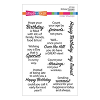 Εικόνα του Stampendous Clear Stamps Διάφανες Σφραγίδες - Birthday Messages, 9τεμ.