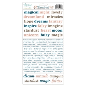 Picture of Mintay Papers Paper Stickers - Dreamland, Words, 74pcs
